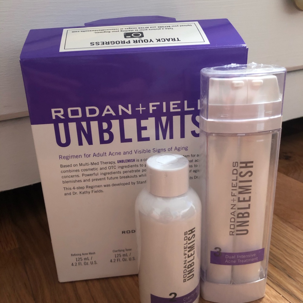 Rodan and Fields Unblemished Toner and treatment